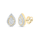 10K Yellow Gold Diamond Earrings 1/3 Cttw with Elegant Styling - Splendid Jewellery