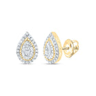 10K Yellow Gold Diamond Earrings 1/3 Cttw with Elegant Styling - Splendid Jewellery