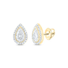 Load image into Gallery viewer, 10K Yellow Gold Modern Diamond Earrings for Everyday Wear - Splendid Jewellery