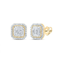 Load image into Gallery viewer, 10K Yellow Gold Elegant Earrings with Diamond with Elegant Styling - Splendid Jewellery