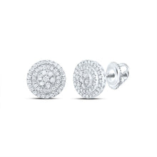 Load image into Gallery viewer, 10K White Gold Diamond Stud Earrings 3/4 Cttw - Splendid Jewellery