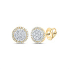Diamond Stud Earrings in 10K Yellow Gold for Everyday Wear - Splendid Jewellery