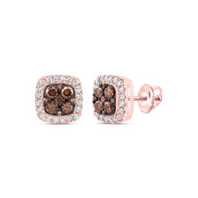 Load image into Gallery viewer, Cushion Diamond Stud Earrings 1/2 Cttw - Splendid Jewellery