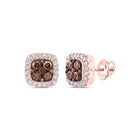 Cushion Diamond Stud Earrings 1/2 Cttw - Splendid Jewellery