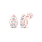 10K Rose Gold Luxury Diamond Stud Earrings with Natural Sparkle - Splendid Jewellery
