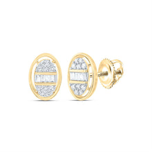 Load image into Gallery viewer, 10K Yellow Gold Luxury Diamond Stud Earrings with Natural Sparkle - Splendid Jewellery