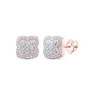 10K Rose Gold Gift - Ready Diamond Earrings - Splendid Jewellery