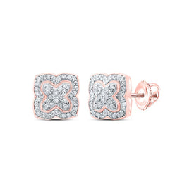 10K Rose Gold Gift - Ready Diamond Earrings - Splendid Jewellery