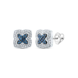 Diamond Earrings in 10K White Gold with Elegant Styling - Splendid Jewellery