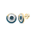 10K Yellow Gold Diamond Earrings for Everyday Wear with Fine Detail - Splendid Jewellery