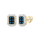 10K Yellow Gold Diamond Stud Earrings 1/5 Cttw - Splendid Jewellery