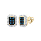 10K Yellow Gold Diamond Stud Earrings 1/5 Cttw - Splendid Jewellery