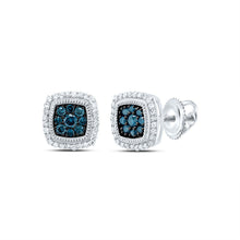 Load image into Gallery viewer, 10K White Gold Diamond Stud Earrings 1/3 Cttw - Splendid Jewellery