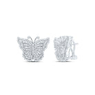 14K White Gold Luxury Diamond Earrings with Elegant Styling - Splendid Jewellery