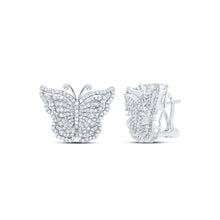 Load image into Gallery viewer, 14K White Gold Luxury Diamond Earrings with Elegant Styling - Splendid Jewellery