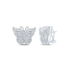 14K White Gold Luxury Diamond Earrings with Elegant Styling - Splendid Jewellery