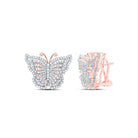 14K Rose Gold Diamond Earrings for Everyday Wear - Splendid Jewellery