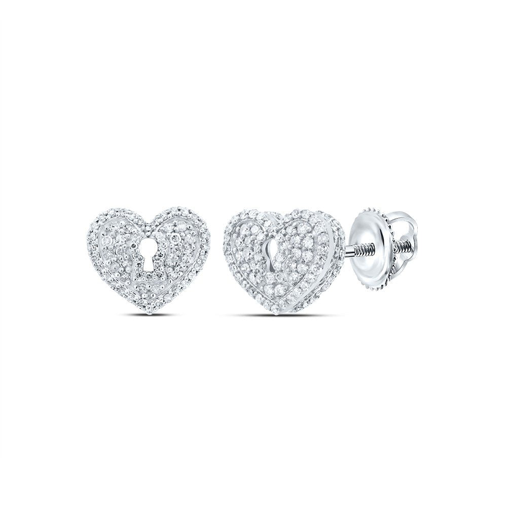 10K White Gold Diamond Earrings for Everyday Wear with Natural Sparkle - Splendid Jewellery
