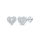 10K White Gold Diamond Earrings for Everyday Wear with Natural Sparkle - Splendid Jewellery