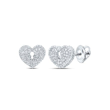 Load image into Gallery viewer, 10K White Gold Diamond Earrings for Everyday Wear with Natural Sparkle - Splendid Jewellery