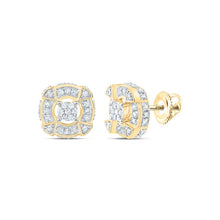 Load image into Gallery viewer, 10K Yellow Gold Modern Diamond Earrings with Fine Detail - Splendid Jewellery