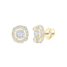 Load image into Gallery viewer, 10K Yellow Gold Diamond Earrings for Everyday Wear with Fine Detail - Splendid Jewellery