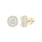 10K Yellow Gold Diamond Earrings for Everyday Wear with Fine Detail - Splendid Jewellery