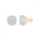 10K Yellow Gold Diamond Earrings for Everyday Wear with Natural Sparkle - Splendid Jewellery