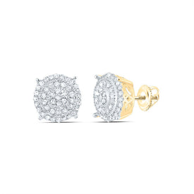 10K Yellow Gold Diamond Earrings for Everyday Wear with Natural Sparkle - Splendid Jewellery