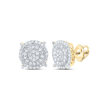 Load image into Gallery viewer, 10K Yellow Gold Diamond Stud Earrings 3/8 Cttw with Elegant Styling - Splendid Jewellery