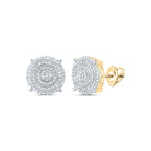 Diamond Earrings in 10K Yellow Gold with Fine Detail - Splendid Jewellery
