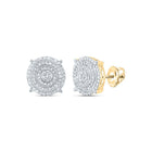 Diamond Earrings in 10K Yellow Gold with Fine Detail - Splendid Jewellery