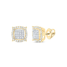 Load image into Gallery viewer, 10K Yellow Gold Luxury Diamond Stud Earrings with Fine Detail - Splendid Jewellery