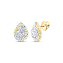 Load image into Gallery viewer, Pear Diamond Earrings in 10K Yellow Gold Gift Edition - Splendid Jewellery