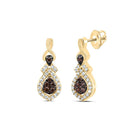 10K Yellow Gold Diamond Earrings - Splendid Jewellery