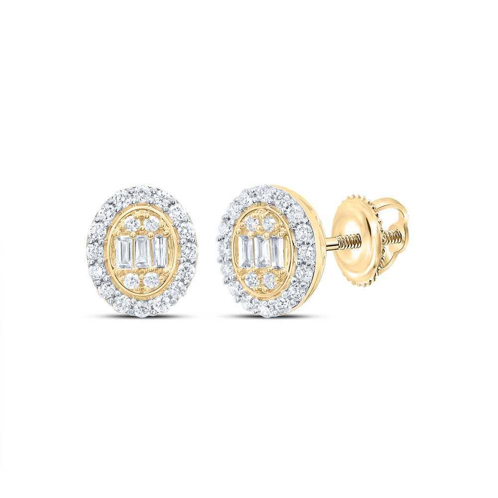 14K Yellow Gold Luxury Diamond Stud Earrings Gift Edition - Splendid Jewellery
