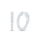 14K White Gold Gift - Ready Diamond Earrings Gift Edition - Splendid Jewellery