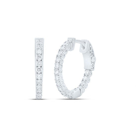 14K White Gold Gift - Ready Diamond Earrings Gift Edition - Splendid Jewellery
