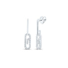 Diamond Earrings in 10K White Gold with Fine Detail - Splendid Jewellery