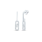 Diamond Earrings in 10K White Gold with Fine Detail - Splendid Jewellery