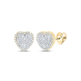 10K Yellow Gold Luxury Diamond Stud Earrings for Everyday Wear - Splendid Jewellery