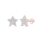 10K Rose Gold Luxury Diamond Stud Earrings for Everyday Wear - Splendid Jewellery