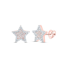 Load image into Gallery viewer, 10K Rose Gold Luxury Diamond Stud Earrings for Everyday Wear - Splendid Jewellery