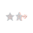 10K Rose Gold Luxury Diamond Stud Earrings for Everyday Wear - Splendid Jewellery