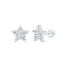 Load image into Gallery viewer, 10K White Gold Luxury Diamond Stud Earrings with Fine Detail - Splendid Jewellery