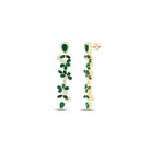 Emerald Earrings with Natural Sparkle with Natural Sparkle - Splendid Jewellery