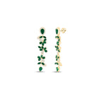 Emerald Earrings with Natural Sparkle with Natural Sparkle - Splendid Jewellery