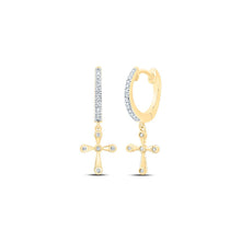 Load image into Gallery viewer, 10K Yellow Gold Elegant Earrings with Diamond with Natural Sparkle - Splendid Jewellery