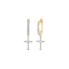 10K Yellow Gold Modern Diamond Earrings Gift Edition - Splendid Jewellery