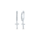 10K White Gold Diamond Earrings 1/8 Cttw - Splendid Jewellery